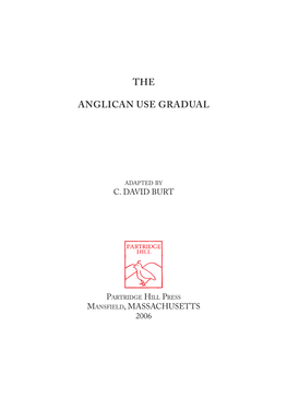 The Anglican Use Gradual