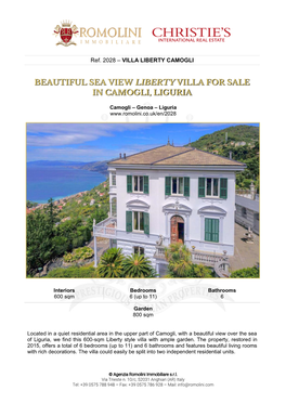 Villa Liberty Camogli