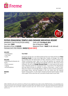 Putuo Zongcheng Temple and Chengde Mountain Resort