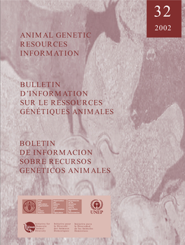 Animal Genetic Resources Information Bulletin