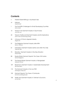 Contents V Friedrich-Ebert-Stiftung in Southeast Asia Vii Editorial Axel Schmidt