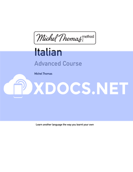 Mtm Advanced Italian:2009