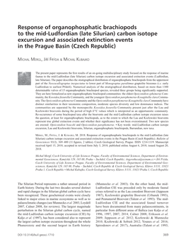 Response of Organophosphatic Brachiopods to the Mid-Ludfordian