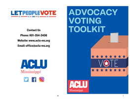 Download Our Voter Rights Advocacy Toolkit