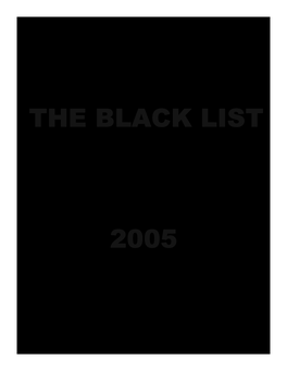 The Black List 2005