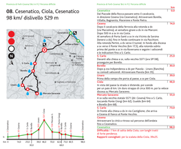 08. Cesenatico, Ciola, Cesenatico 98 Km/ Dislivello 529 M