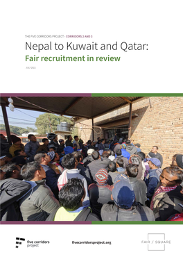 Nepal to Kuwait and Qatar: Fair Recruitment in Review