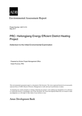 Heilongjiang Energy Efficient District Heating Project