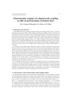 Characteristic Regimes of Subgrid-Scale Coupling in LES of Particle-Laden Turbulent ﬂows