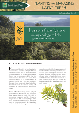 Lessons from Nature