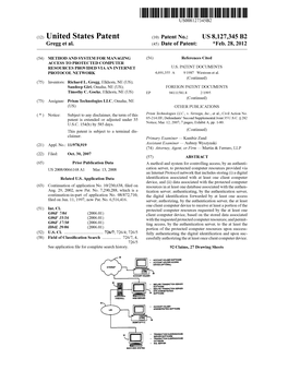 (12) United States Patent (10) Patent No.: US 8,127,345 B2 Gregg Et Al