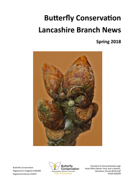 Butterfly Conservation Lancashire Branch News Spring 2018