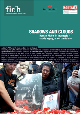 SHADOWS and CLOUDS Human Rights in Indonesia – Shady Legacy, Uncertain Future