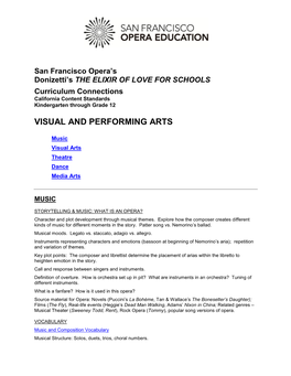 Visual and Performing Arts