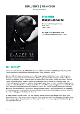 Blackfish Discussion Guide