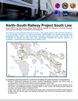 North–South Railway Project South Line