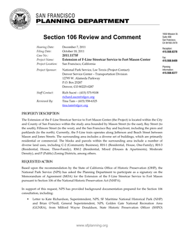 Section 106 Review and Comment