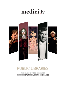 Medici.Tv for Public Libraries Brochure