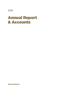 Annual Report & Accounts