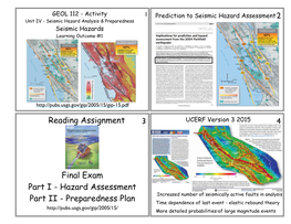 Hazard Assessment Part II