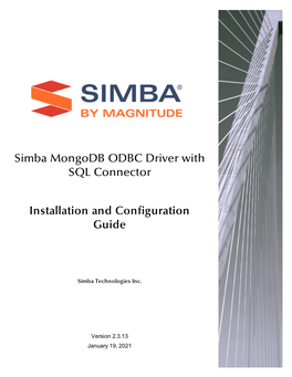 Simba Mongodb ODBC Driver with SQL Connector Installation And