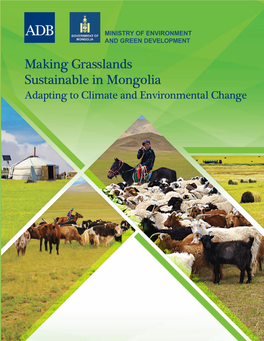 Making Grasslands Sustainable in Mongolia: Adapting to Climate and Environmental Change