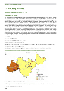 10 (Section B) Gauteng Province DHP20172018