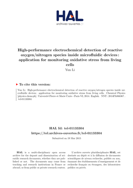 High-Performance Electrochemical Detection of Reactive Oxygen