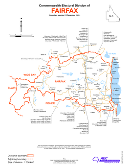 A4 Map of the Division of Fairfax (2009)