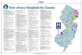 New Jersey Hospitals by County Passaic Bergen 100 10 N N Atlantic County N N Cumberland County 61
