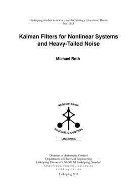 Kalman Filters for Nonlinear Systems and Heavy-Tailed Noise