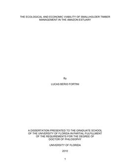 University of Florida Thesis Or Dissertation Formatting