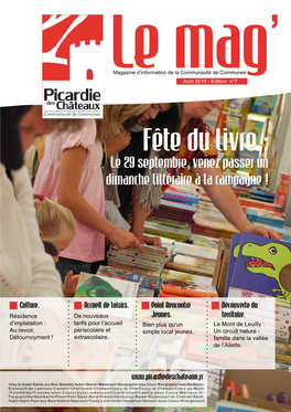 Fête Du Livre : Le 29 Septembre, Venez Passer Un Dimanche Littéraire À La Campagne !