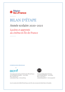 Bilan D'étape