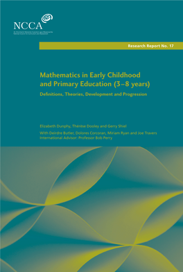 Mathematics in Early Childhood and Primary Education (3–8 Years) Definitions, Theories, Development and Progression