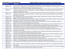 Bulletin Inventory Oct 2013