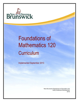 Foundations of Mathematics 120