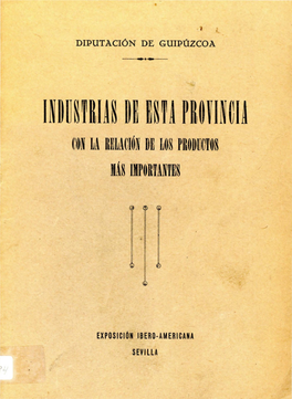 Indu~Hia~ Di Iha Pr~Vin~Ia Con La Relación De Los Productos Mas Importantes