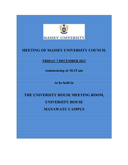 Council Meeting Papers