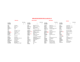 Apba Soccer Roster for La Liga 2017-18