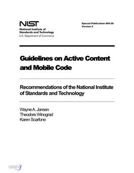 Guidelines on Active Content and Mobile Code