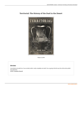 Download PDF / Territorial: the History of the Duel in the Desert