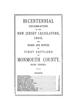 BI-CENTENNIAL Monmoljth COUNTY~