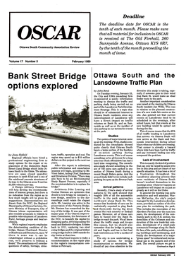 Bank Street Bridge Options Explored