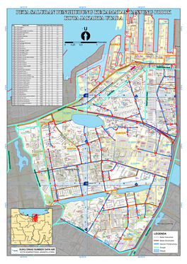 Peta Saluran Penghubung Kecamatan Tanjung Priok Kota Jakarta Utara