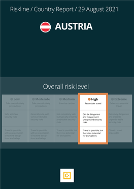 Crime Low Risk Crime Rates Are Generally Low in Austria