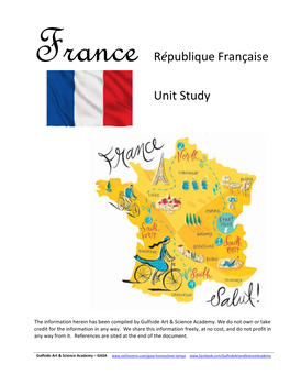 France République Française Unit Study