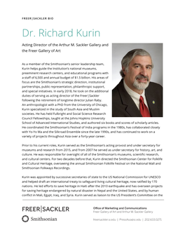 Dr. Richard Kurin