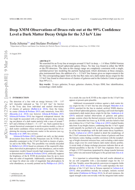 Deep XMM Observations of Draco Rule out at the 99% Confidence Level a Dark Matter Decay Origin for the 3.5 Kev Line