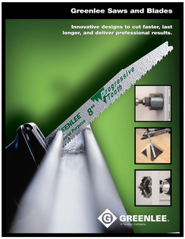 Greenlee Saws and Blades